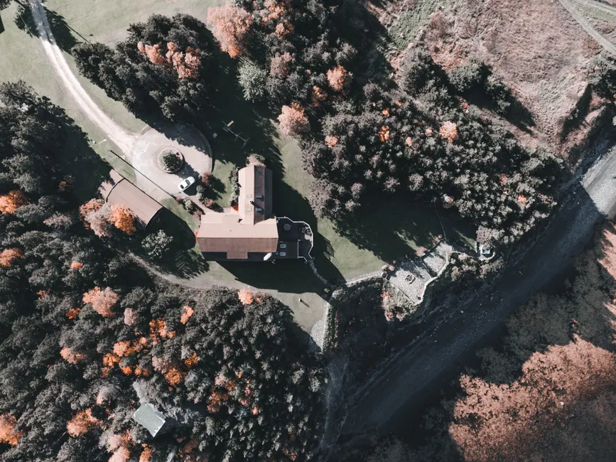 Detail Drone Aerial View House Number 15
