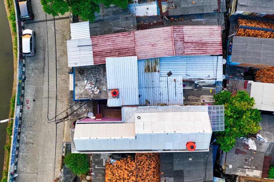 Detail Drone Aerial View House Number 4