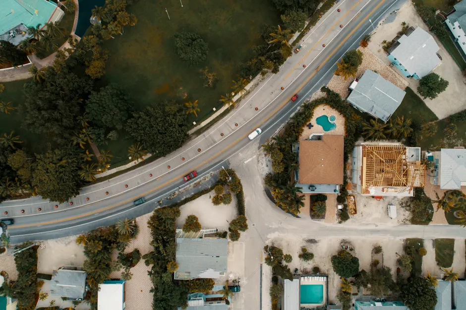 Detail Drone Aerial View House Number 9