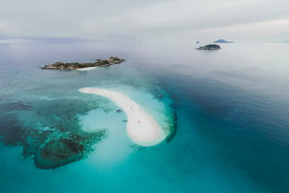 Detail Drone Aerial View Island Number 11