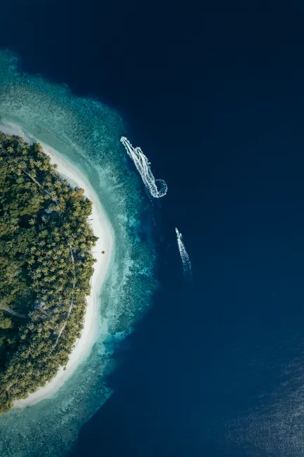 Detail Drone Aerial View Island Number 17