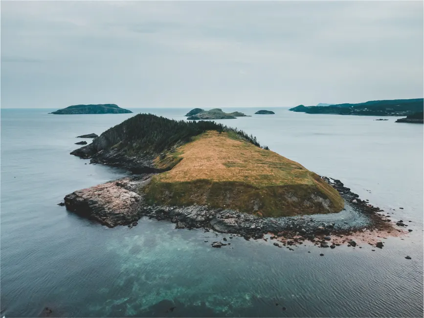 Detail Drone Aerial View Island Number 19