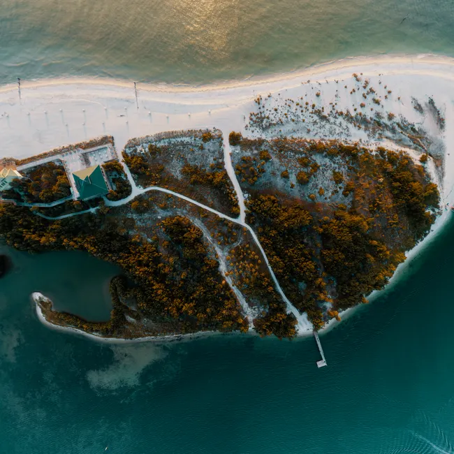 Detail Drone Aerial View Island Number 4