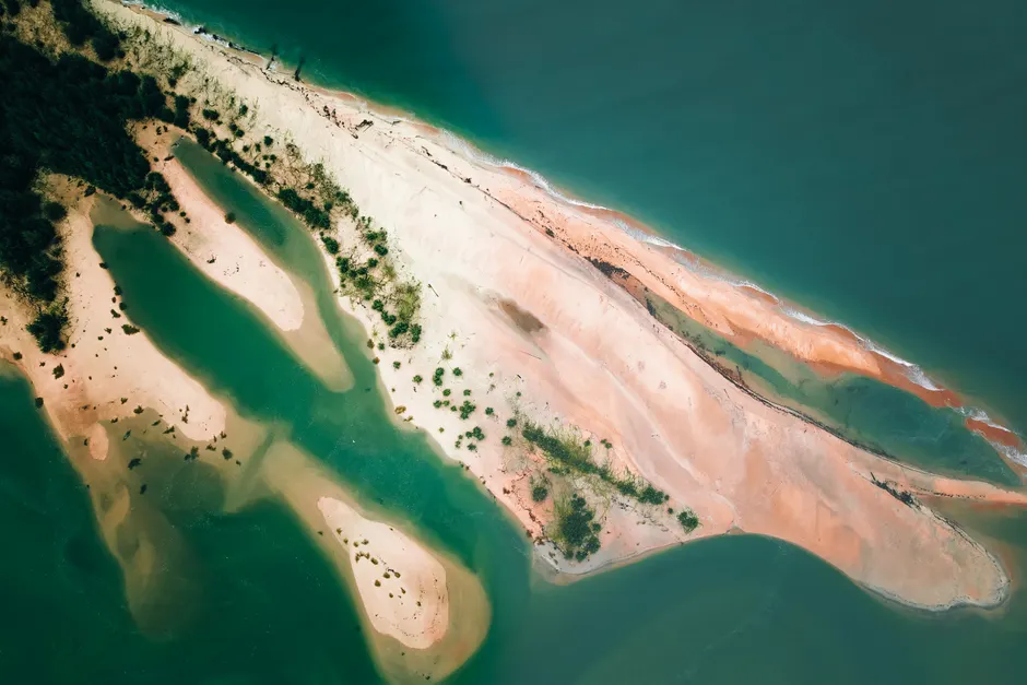 Detail Drone Aerial View Island Number 5