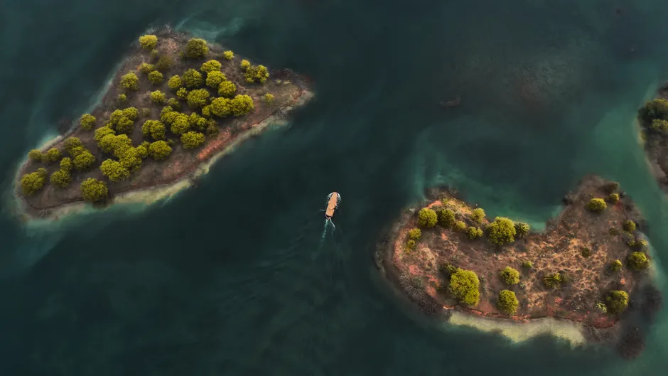 Detail Drone Aerial View Island Number 10