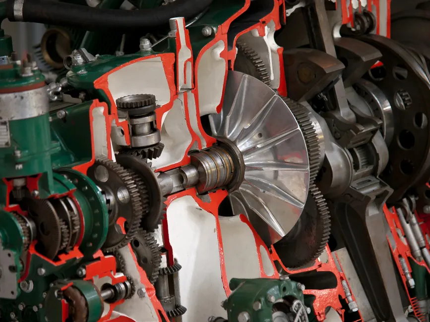 Detail Engine Parts Close Up Number 2