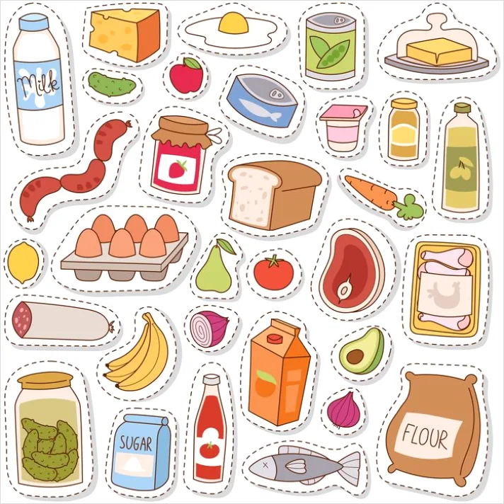 Detail Food Icons Set Vector Number 8