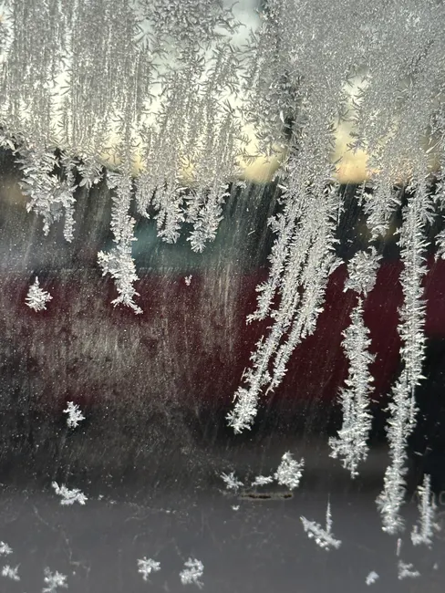 Detail Frost On Window Close Up Number 18
