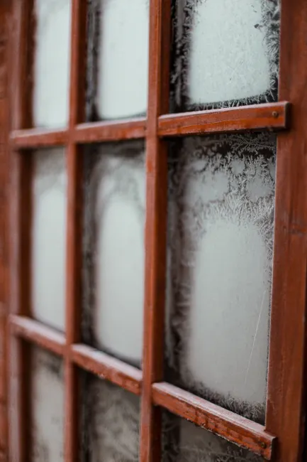 Detail Frost On Window Close Up Number 20