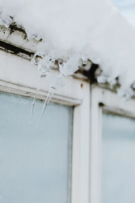 Detail Frost On Window Close Up Number 10
