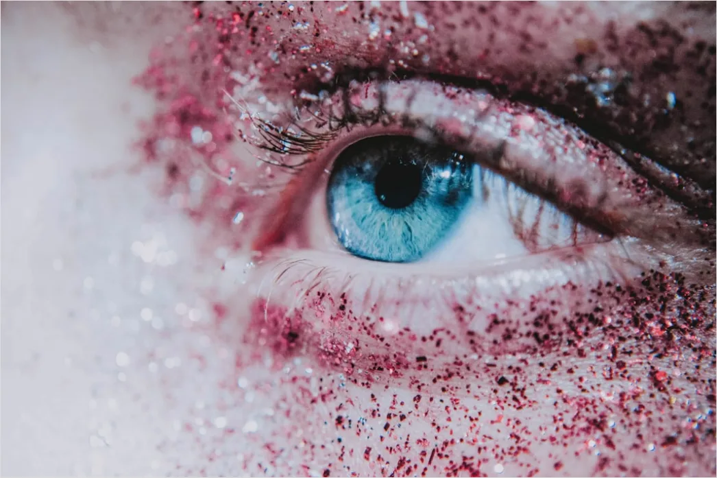 Detail Glitter Makeup Close Up Number 19