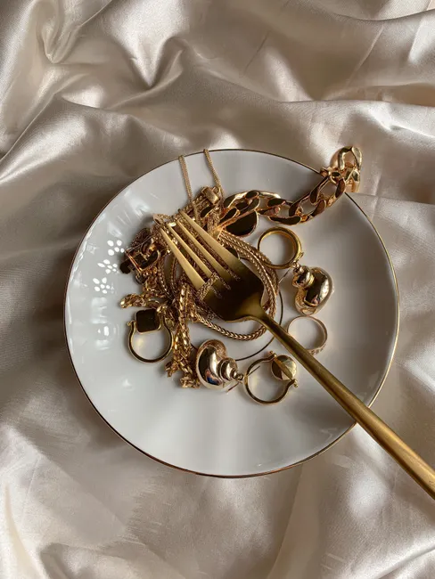 Detail Gold Jewelry Close Up Number 14