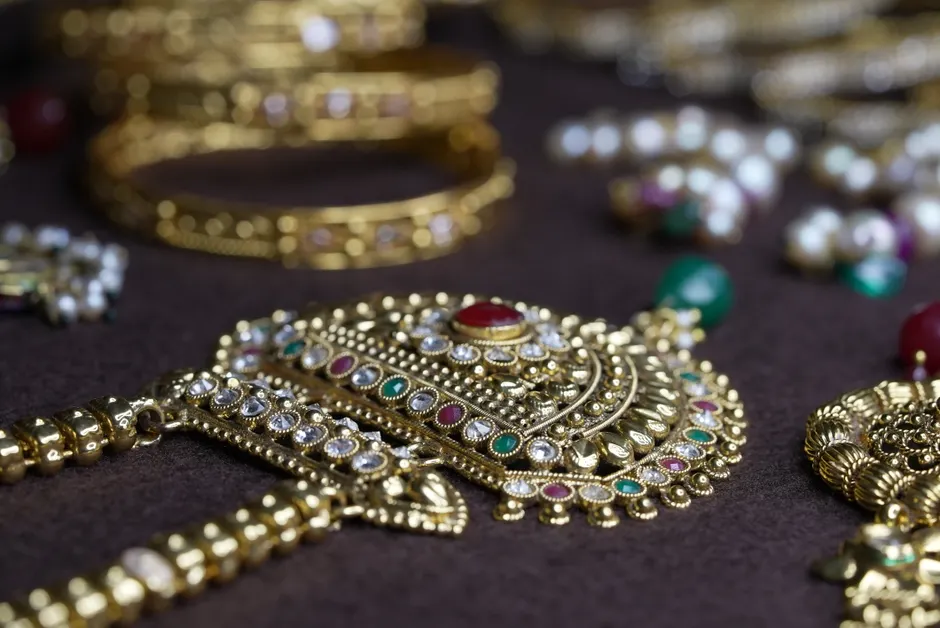 Detail Gold Jewelry Close Up Number 16