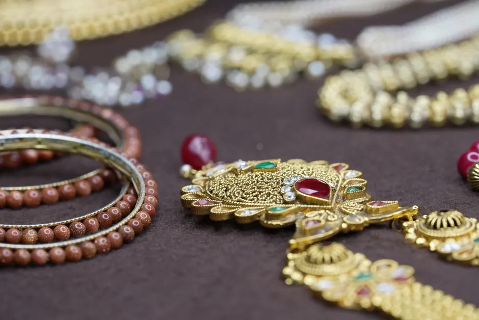 Detail Gold Jewelry Close Up Number 19