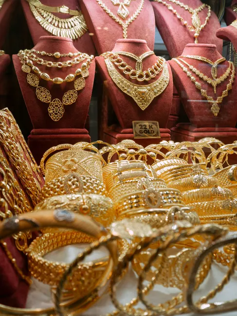 Detail Gold Jewelry Close Up Number 5