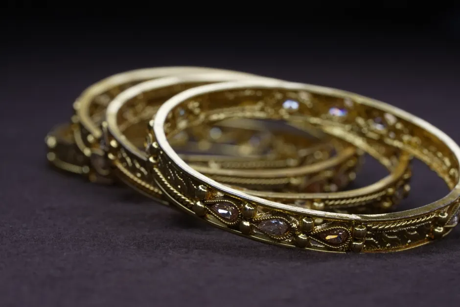 Detail Gold Jewelry Close Up Number 7