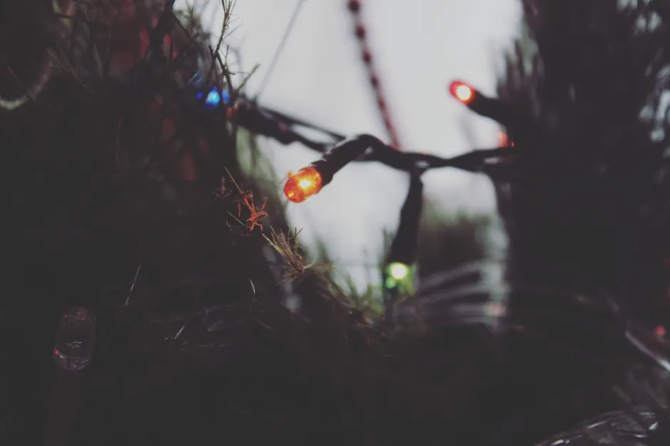 Detail Holiday Lights Bokeh Close Up Number 2