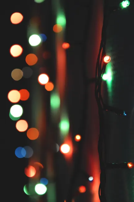 Detail Holiday Lights Bokeh Close Up Number 13