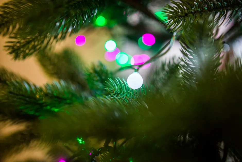 Detail Holiday Lights Bokeh Close Up Number 7