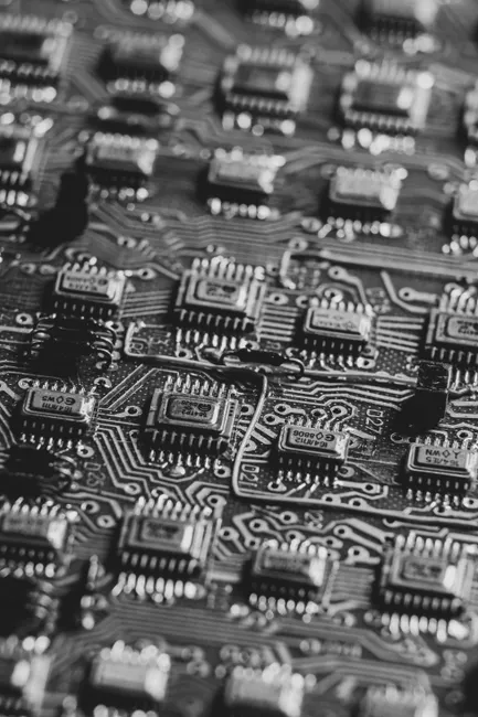 Detail Macro Photography Circuit Board Number 12