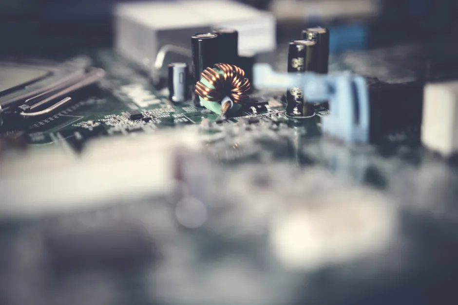 Detail Macro Photography Circuit Board Number 14