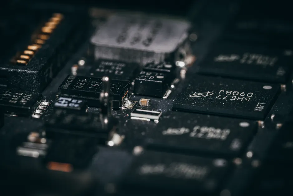 Detail Macro Photography Circuit Board Number 17