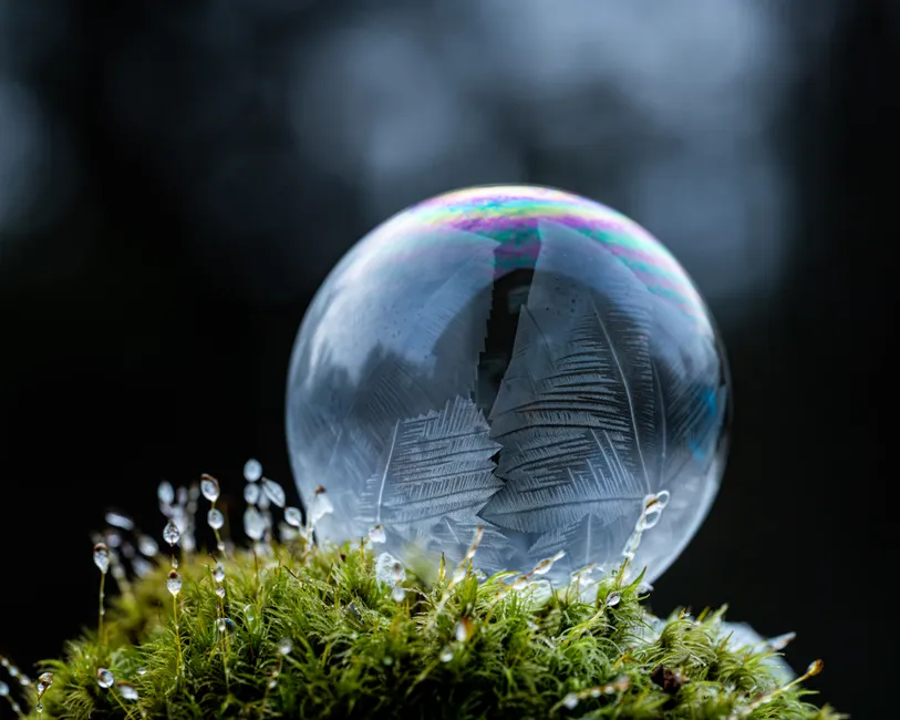 Detail Macro Photography Soap Bubbles Number 17