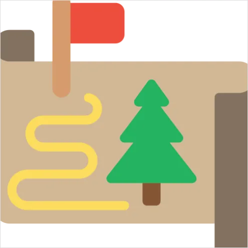Detail Map Icons Set Vector Number 18