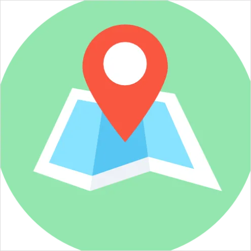 Detail Map Icons Set Vector Number 9