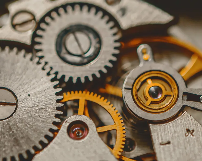Detail Mechanical Gears Macro Number 2