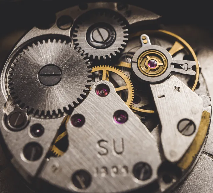 Detail Mechanical Gears Macro Number 5