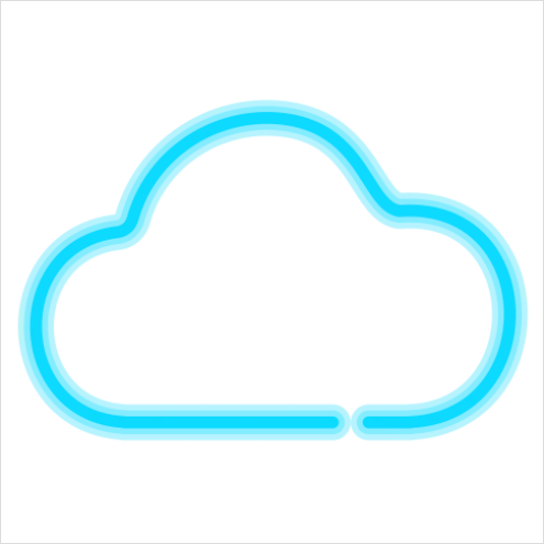 Detail Neon Icons Set Vector Number 2