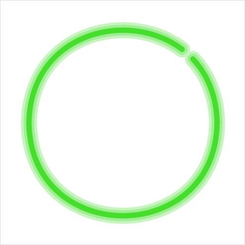 Detail Neon Icons Set Vector Number 3