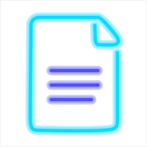 Detail Neon Icons Set Vector Number 8