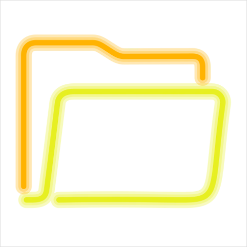 Detail Neon Icons Set Vector Number 10