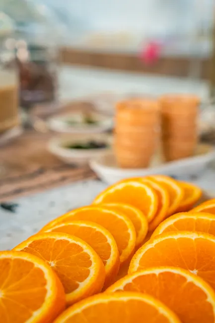 Detail Orange Slice Close Up Photography Number 2