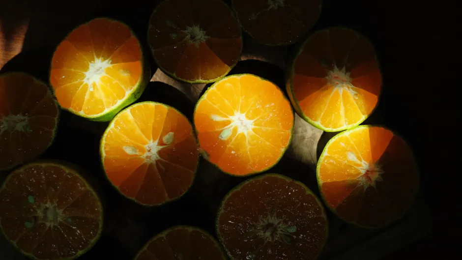 Detail Orange Slice Close Up Photography Number 16