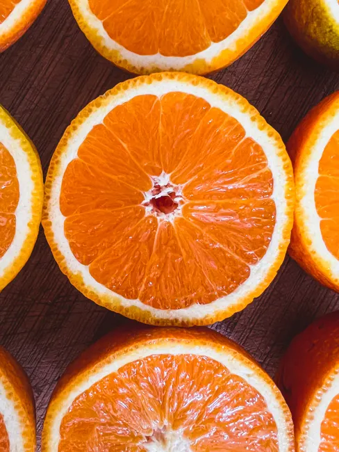 Detail Orange Slice Macro Number 9