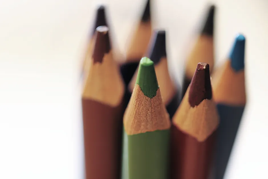 Detail Pencil Tip Close Up Number 16