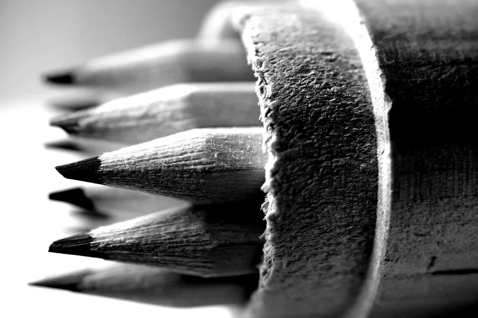 Detail Pencil Tip Close Up Number 6
