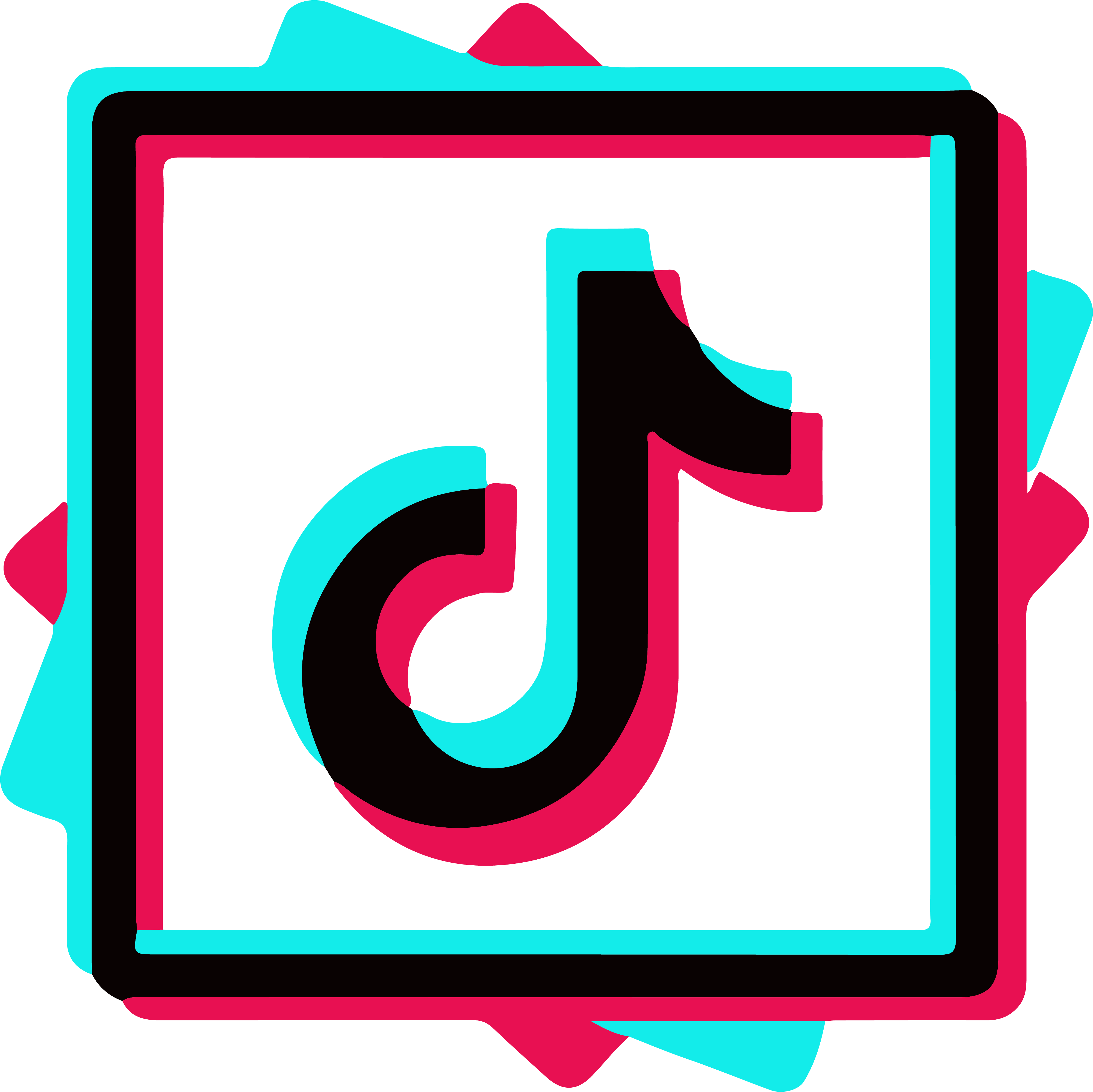 Detail Tiktok Icons Set Svg Number 4