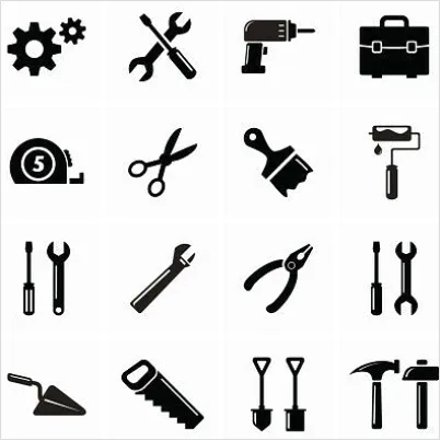 Detail Tools Icons Set Vector Number 9