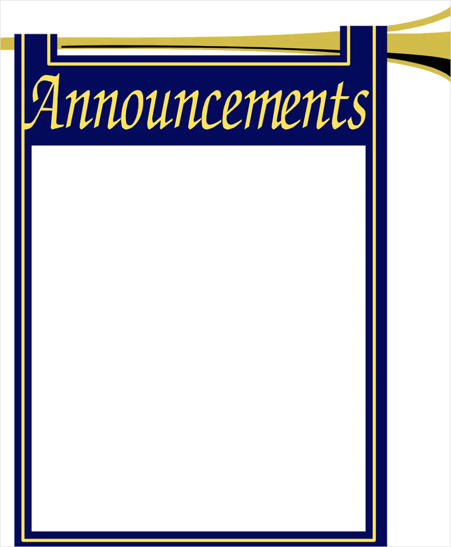 Detail Announcement Banner Transparent Png Number 12