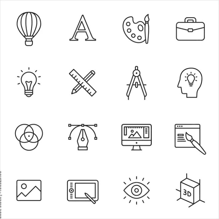 Detail Api Icons Set Outline Number 7