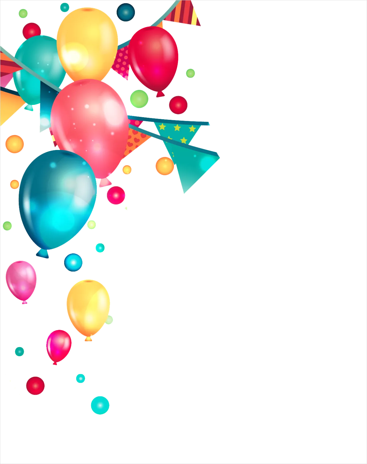 Detail Birthday Balloons Transparent Png Number 15