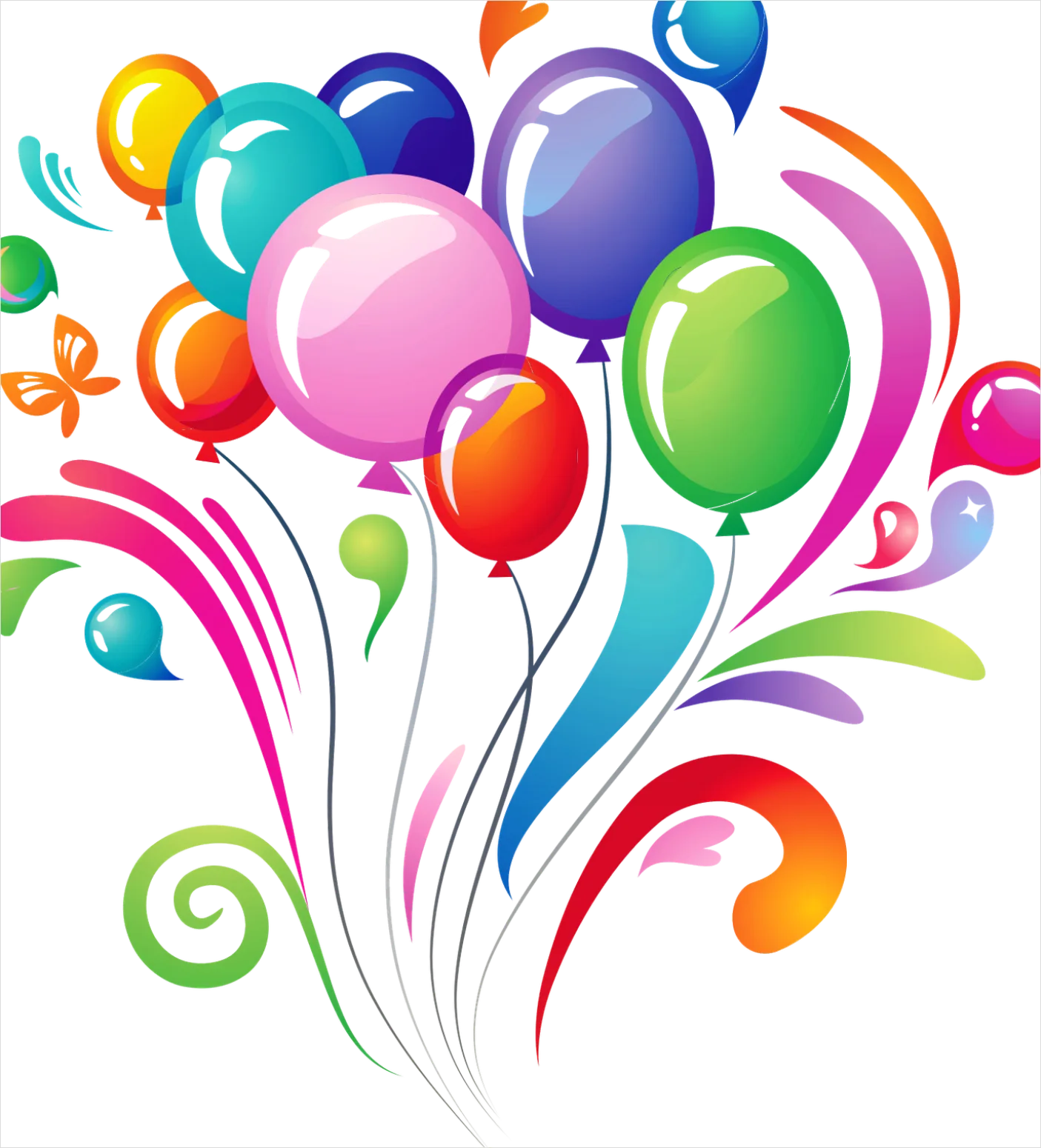 Detail Birthday Balloons Transparent Png Number 17