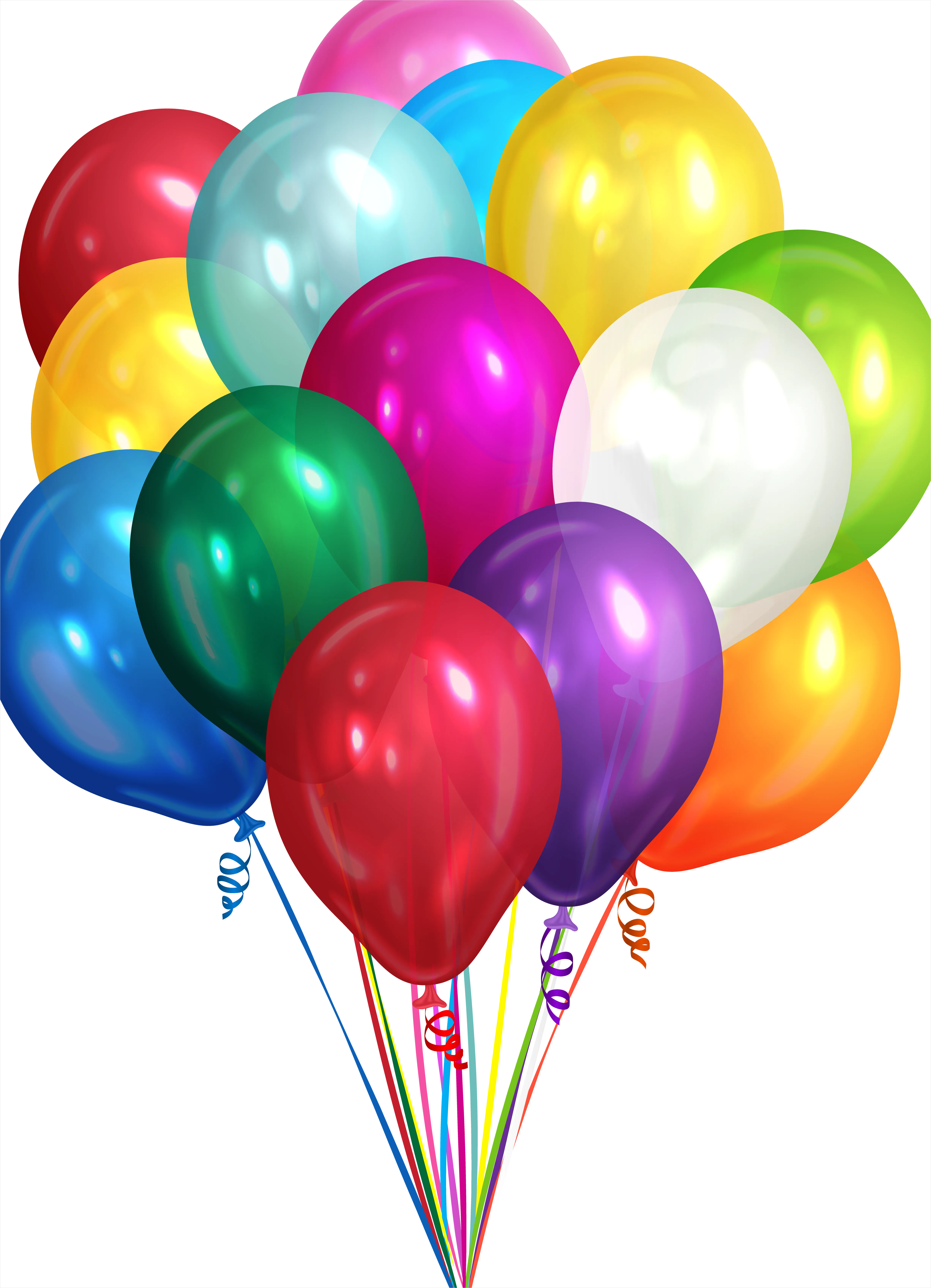 Detail Birthday Balloons Transparent Png Number 4