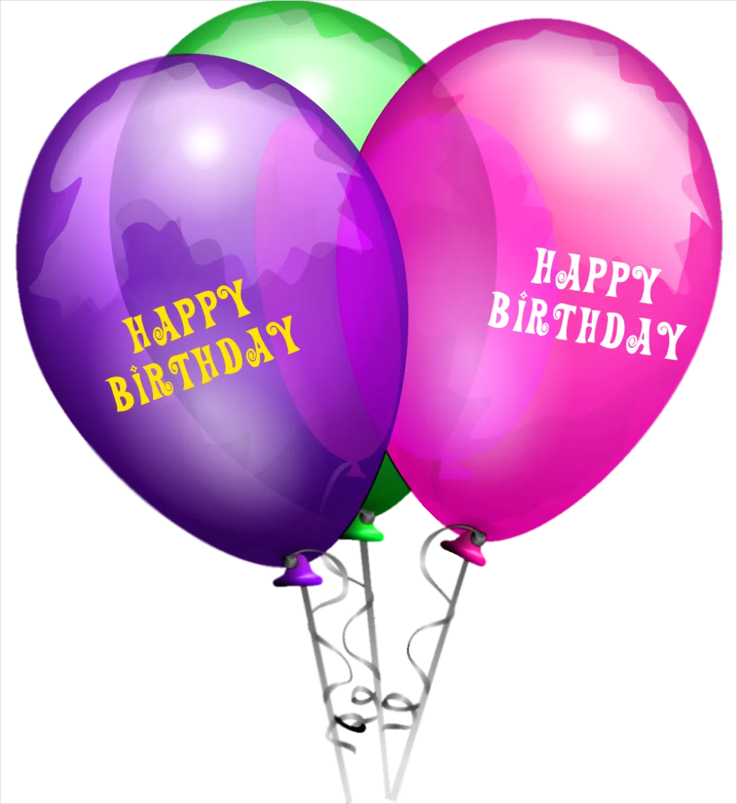 Detail Birthday Balloons Transparent Png Number 7
