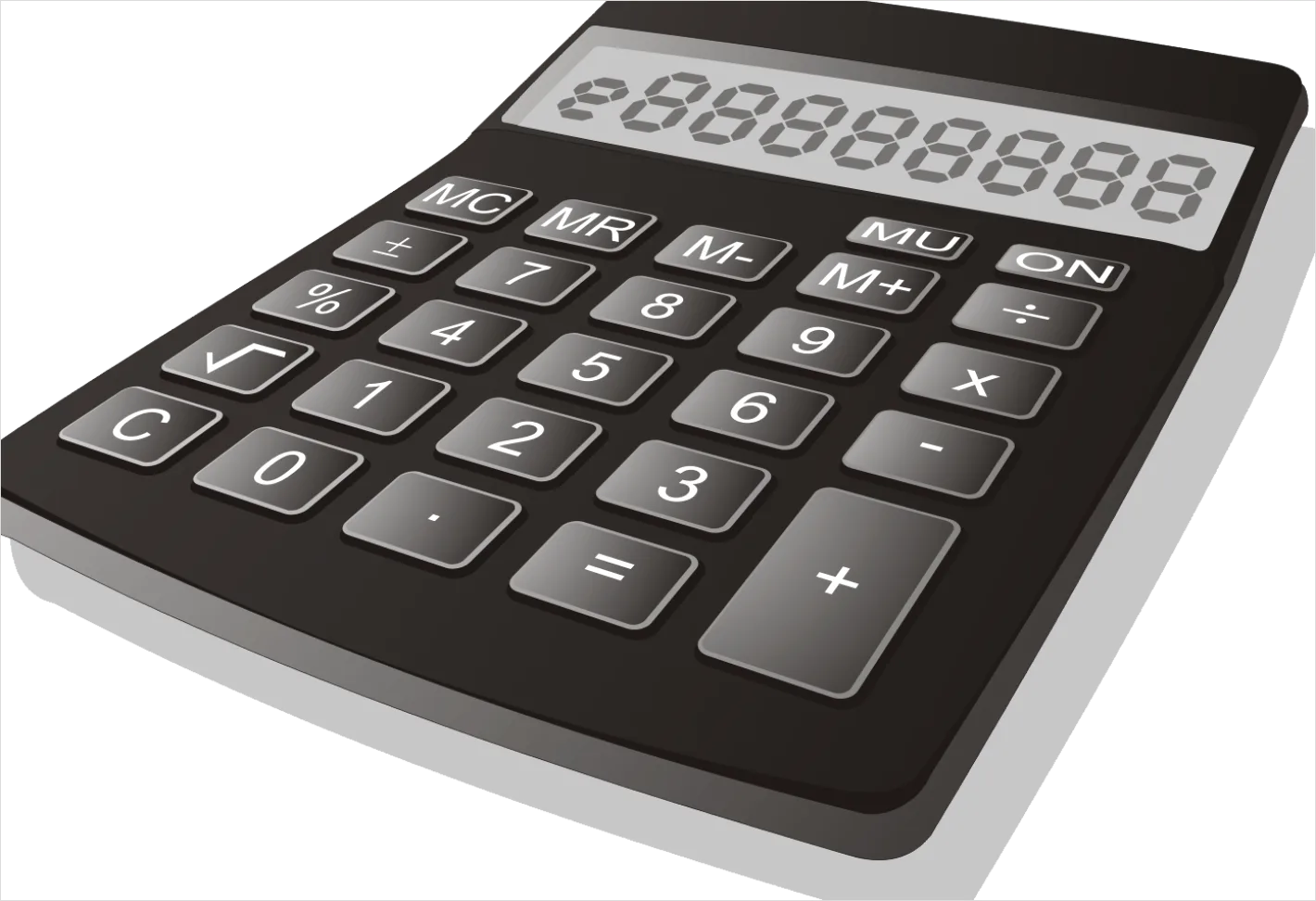 Detail Calculator Transparent Png Number 7
