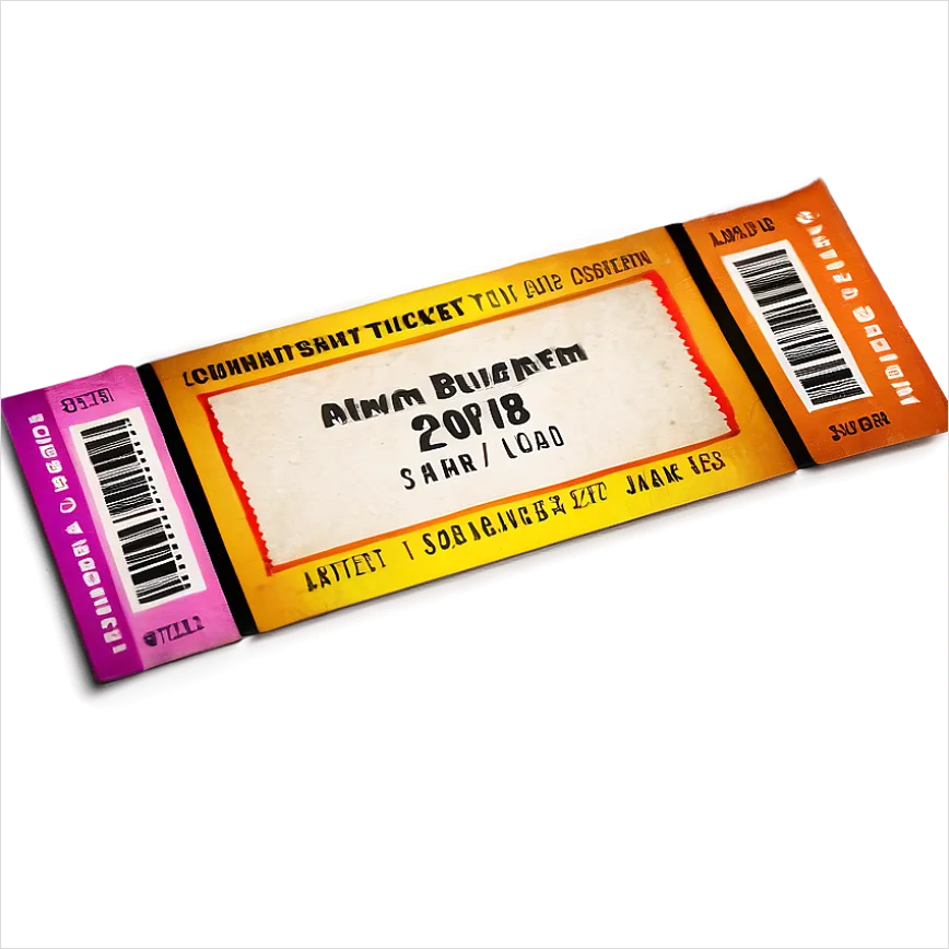 Detail Concert Ticket Transparent Png Number 6